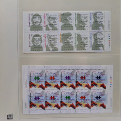 Collection timbres de Canada 1991-1999 neufs en album SAFE.