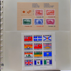 Collection timbres de Canada 1991-1999 neufs en album SAFE.