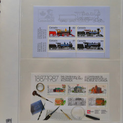 Collection timbres de Canada 1991-1999 neufs en album SAFE.