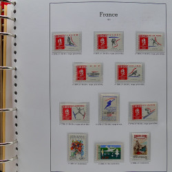 Collection timbres de France 1991-1998 neufs** complet en album Supramax.