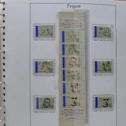 Collection timbres de France 1991-1998 neufs** complet en album Supramax.