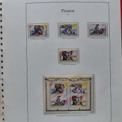 Collection timbres de France 1991-1998 neufs** complet en album Supramax.