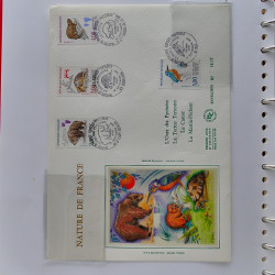Collection timbres de France 1991-1998 neufs** complet en album Supramax.