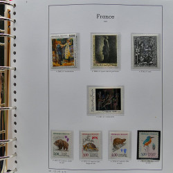 Collection timbres de France 1991-1998 neufs** complet en album Supramax.