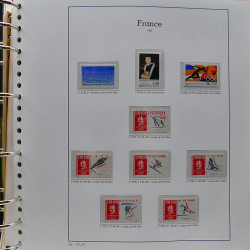 Collection timbres de France 1991-1998 neufs** complet en album Supramax.