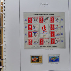 Collection timbres de France 1991-1998 neufs** complet en album Supramax.