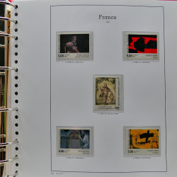 Collection timbres de France 1991-1998 neufs** complet en album Supramax.