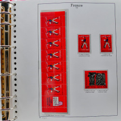 Collection timbres de France 1991-1998 neufs** complet en album Supramax.