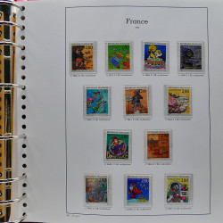 Collection timbres de France 1991-1998 neufs** complet en album Supramax.