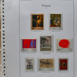 Collection timbres de France 1991-1998 neufs** complet en album Supramax.