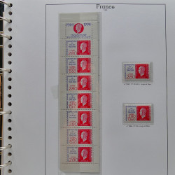 Collection timbres de France 1991-1998 neufs** complet en album Supramax.