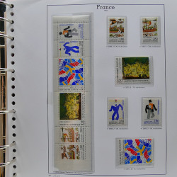 Collection timbres de France 1991-1998 neufs** complet en album Supramax.