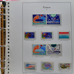 Collection timbres de France 1991-1998 neufs** complet en album Supramax.