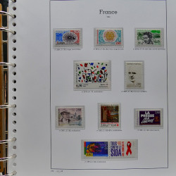 Collection timbres de France 1991-1998 neufs** complet en album Supramax.