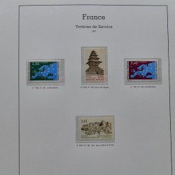 Collection timbres de France 1991-1998 neufs** complet en album Supramax.