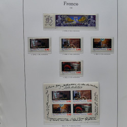 Collection timbres de France 1991-1998 neufs** complet en album Supramax.