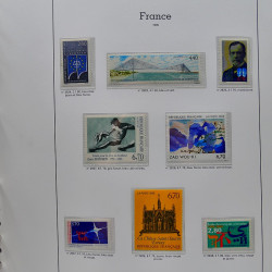 Collection timbres de France 1991-1998 neufs** complet en album Supramax.