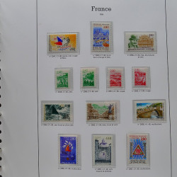 Collection timbres de France 1991-1998 neufs** complet en album Supramax.