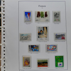 Collection timbres de France 1991-1998 neufs** complet en album Supramax.
