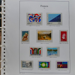Collection timbres de France 1991-1998 neufs** complet en album Supramax.