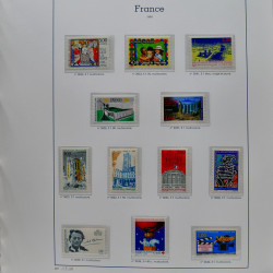 Collection timbres de France 1991-1998 neufs** complet en album Supramax.