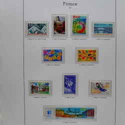 Collection timbres de France 1991-1998 neufs** complet en album Supramax.