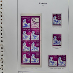 Collection timbres de France 1991-1998 neufs** complet en album Supramax.