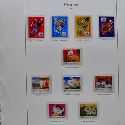 Collection timbres de France 1991-1998 neufs** complet en album Supramax.