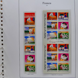 Collection timbres de France 1991-1998 neufs** complet en album Supramax.