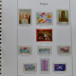 Collection timbres de France 1991-1998 neufs** complet en album Supramax.