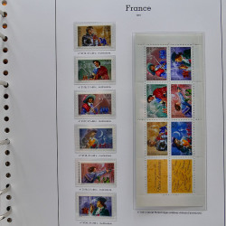 Collection timbres de France 1991-1998 neufs** complet en album Supramax.