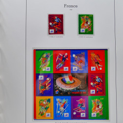 Collection timbres de France 1991-1998 neufs** complet en album Supramax.