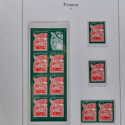 Collection timbres de France 1991-1998 neufs** complet en album Supramax.