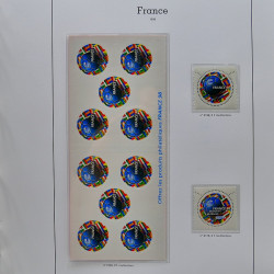 Collection timbres de France 1991-1998 neufs** complet en album Supramax.