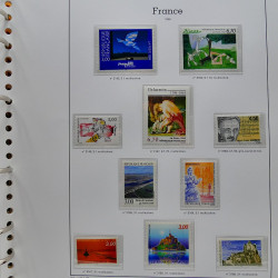 Collection timbres de France 1991-1998 neufs** complet en album Supramax.