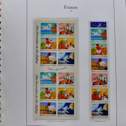 Collection timbres de France 1991-1998 neufs** complet en album Supramax.