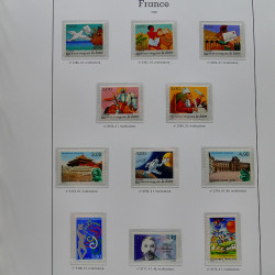 Collection timbres de France 1991-1998 neufs** complet en album Supramax.