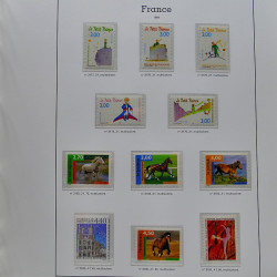 Collection timbres de France 1991-1998 neufs** complet en album Supramax.