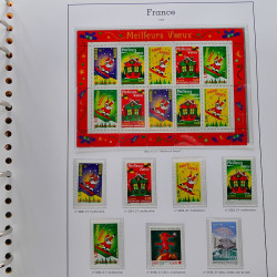Collection timbres de France 1991-1998 neufs** complet en album Supramax.