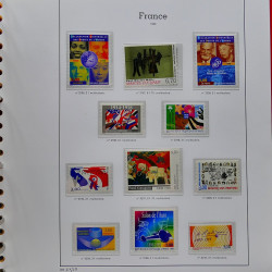 Collection timbres de France 1991-1998 neufs** complet en album Supramax.