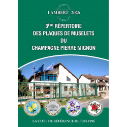 Répertoire Lambert des muselets du Champagne Pierre Mignon 2026.