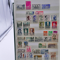 Vrac philatélique de timbres de France et tous pays en un carton.