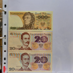 Collection billets de banque tous pays neufs et anciens en un album.