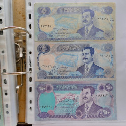 Collection billets de banque tous pays neufs et anciens en un album.
