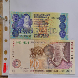 Collection billets de banque tous pays neufs et anciens en un album.