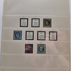 Collection timbres de France 1849-1940 neufs et oblitérés en album Lindner