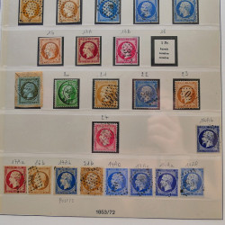 Collection timbres de France 1849-1940 neufs et oblitérés en album Lindner