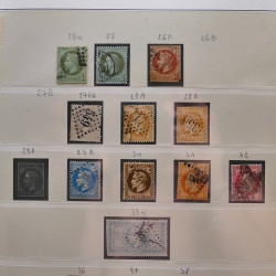 Collection timbres de France 1849-1940 neufs et oblitérés en album Lindner