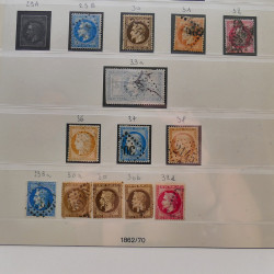 Collection timbres de France 1849-1940 neufs et oblitérés en album Lindner