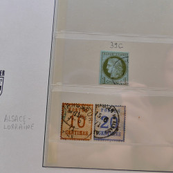 Collection timbres de France 1849-1940 neufs et oblitérés en album Lindner